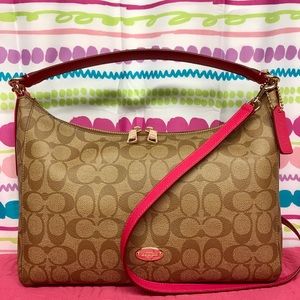 NWOT COACH SIGNATURE EAST/WEST CELESTE CONVERTIBLE